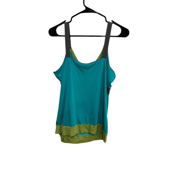 Matilda Jane Sleeveless Colorblock Tank Top Button Strap Accents Sz Medium - Picture 2 of 9
